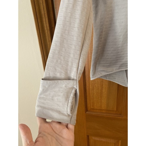 Nike Sweater Womens Large Half Zip Gray Element Running Therma Fit Athleisure - Picture 2 of 8